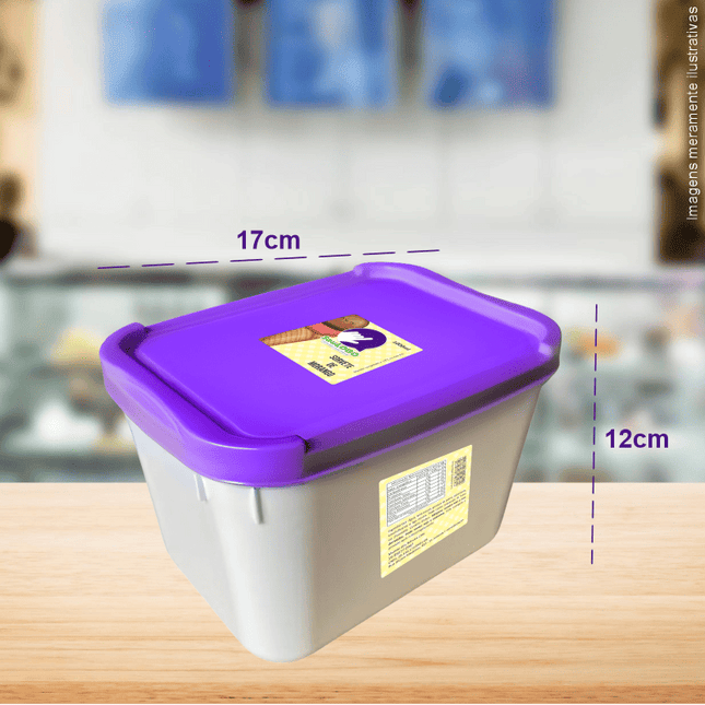 Kit Rótulos para Sorvete (6x6cm) - 4 Cantos Arredondados