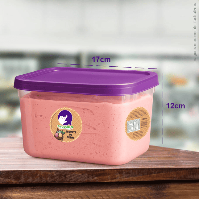 Kit Rótulos para Sorvete (6x6cm)- Redondo