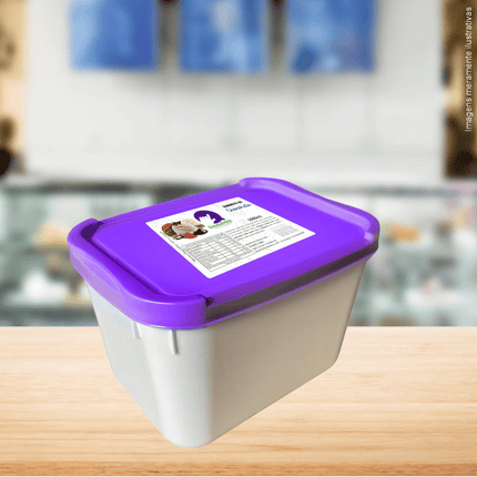 Rótulo para Sorvete (9x6cm) - 4 Cantos Arredondados