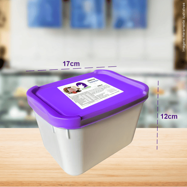 Rótulo para Sorvete (9x6cm) - 4 Cantos Arredondados