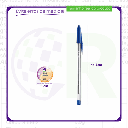Rótulo para Suco Natural (3x3cm) - Redondo