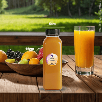 Rótulo para Suco Natural (3x3cm) - Redondo