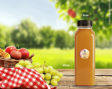 Rótulo para Suco Natural (3x3cm) - Redondo