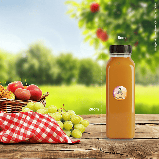 Rótulo para Suco Natural (3x3cm) - Redondo