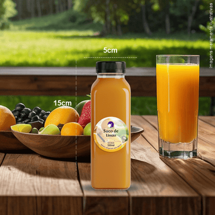 Rótulo para Suco Natural (4x4cm) - Redondo