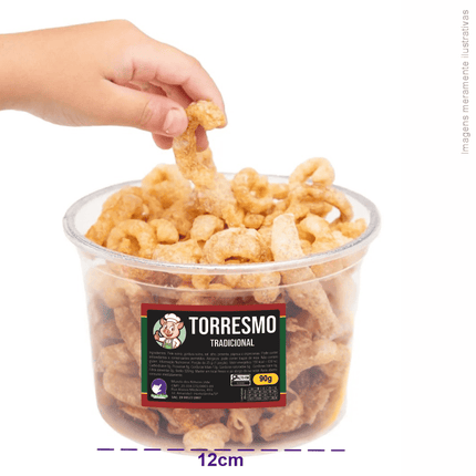 Rótulo para Torresmo (5x7cm) - 4 Cantos Arredondados