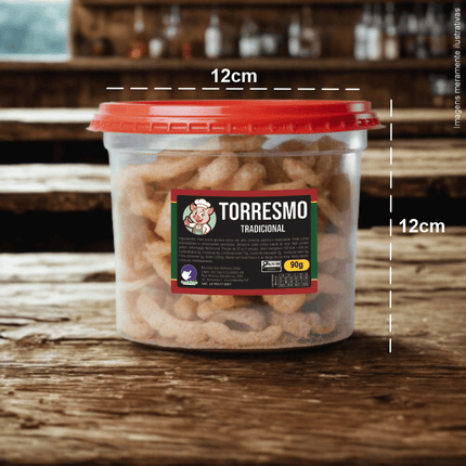 Rótulo para Torresmo (5x7cm) - 4 Cantos Arredondados