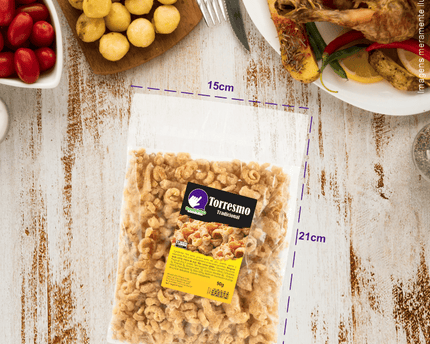 Rótulo para Torresmo (6x9cm) - 4 Cantos Arredondados