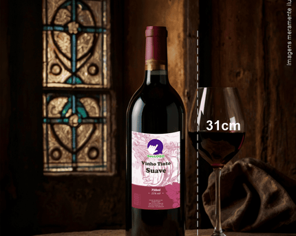 Rótulo para Vinho (7x11cm) - 4 Cantos Arredondados