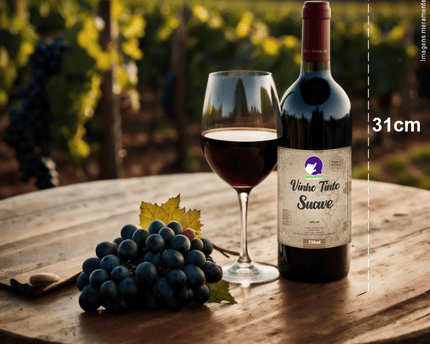 Rótulo para Vinho (8x10cm) - 4 Cantos Arredondados