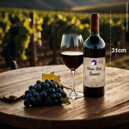 Rótulo para Vinho (8x10cm) - 4 Cantos Arredondados