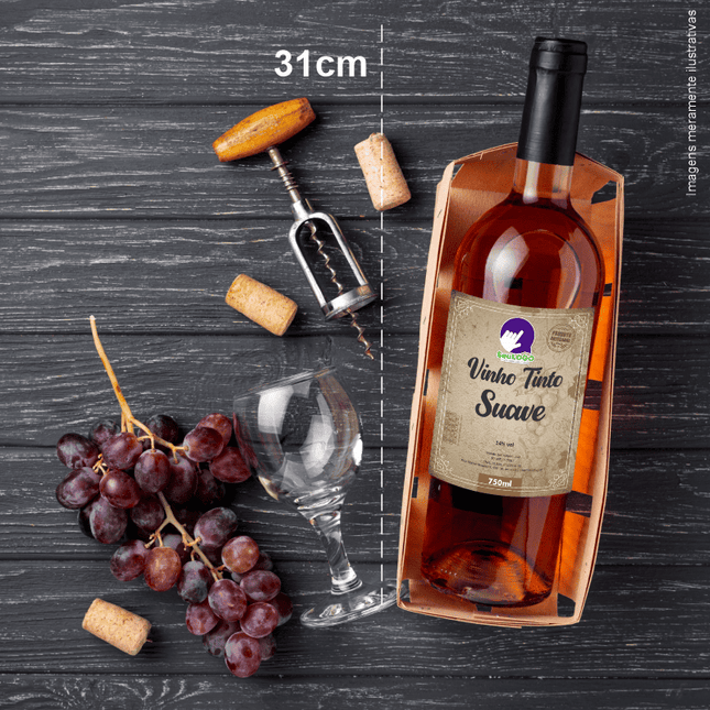 Rótulo para Vinho (8x10cm) - 4 Cantos Arredondados